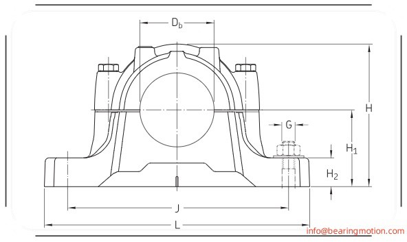 SNL 528 22228 K H 3128 Plummer block housing drawing